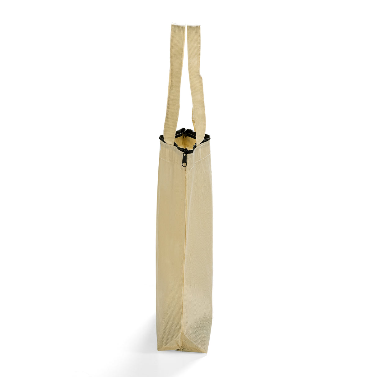 zippered non woven tote with gusset