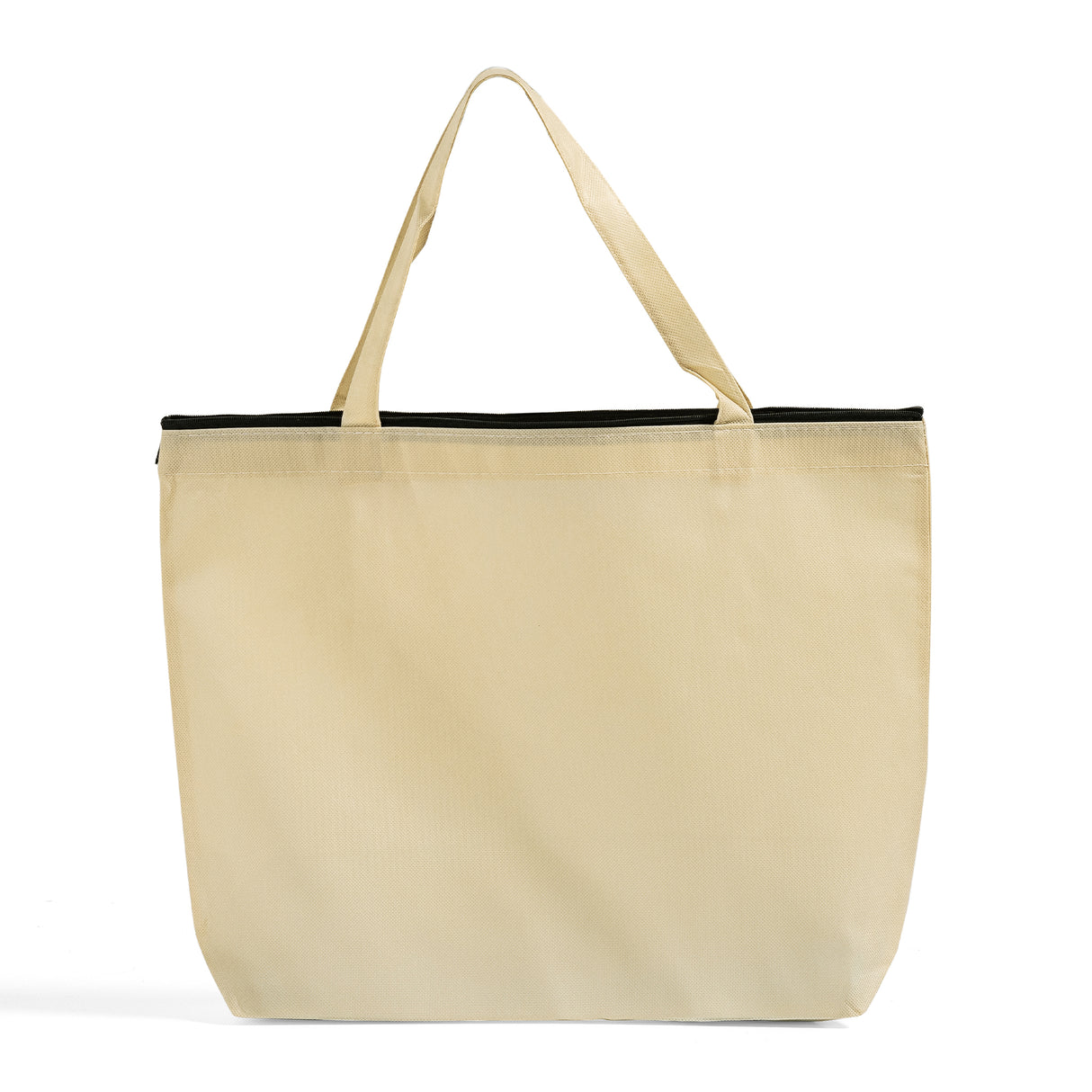 zippered promo convention tote with gusset