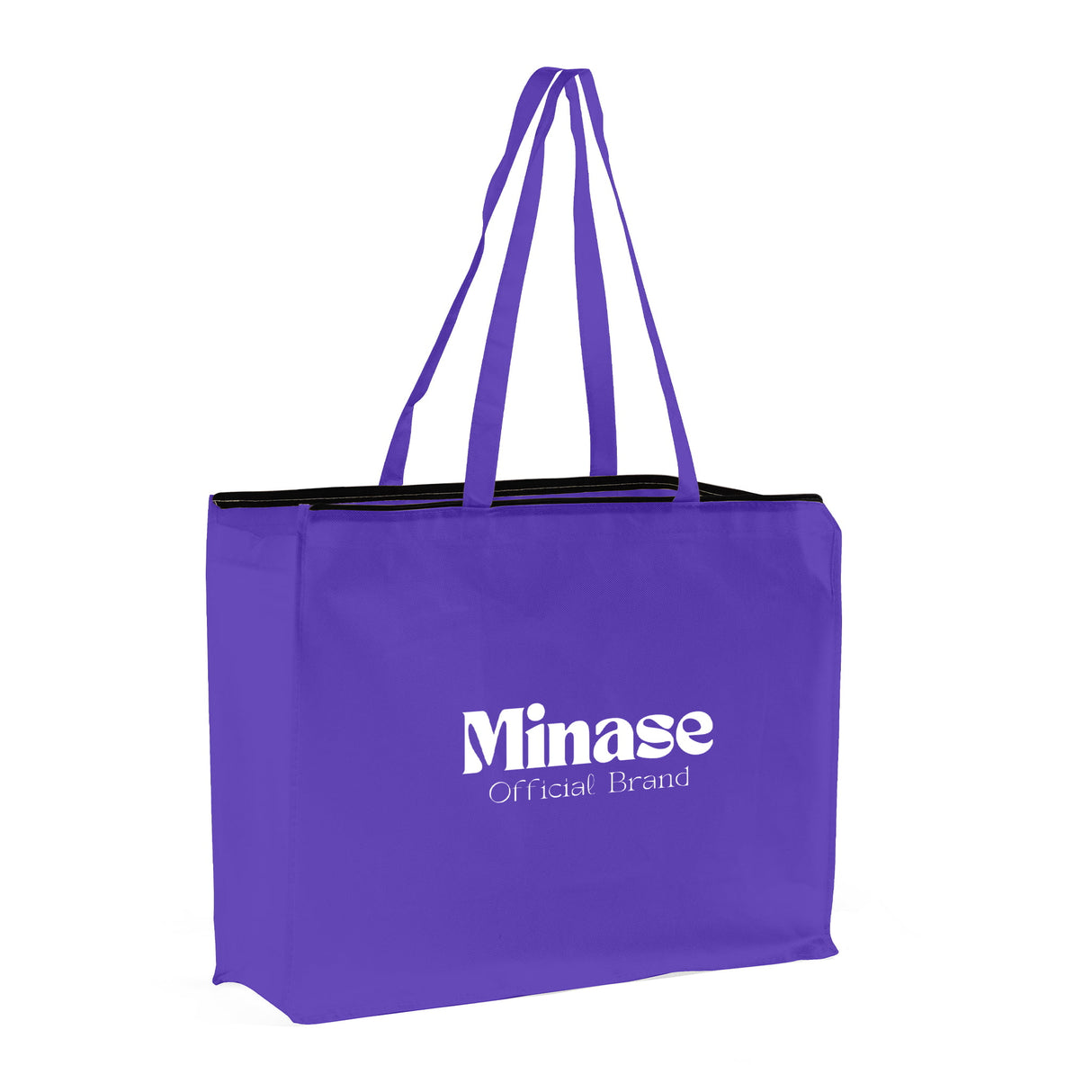 Zippered Large Custom Shopping Tote Bags - Your Logo Tote Bags