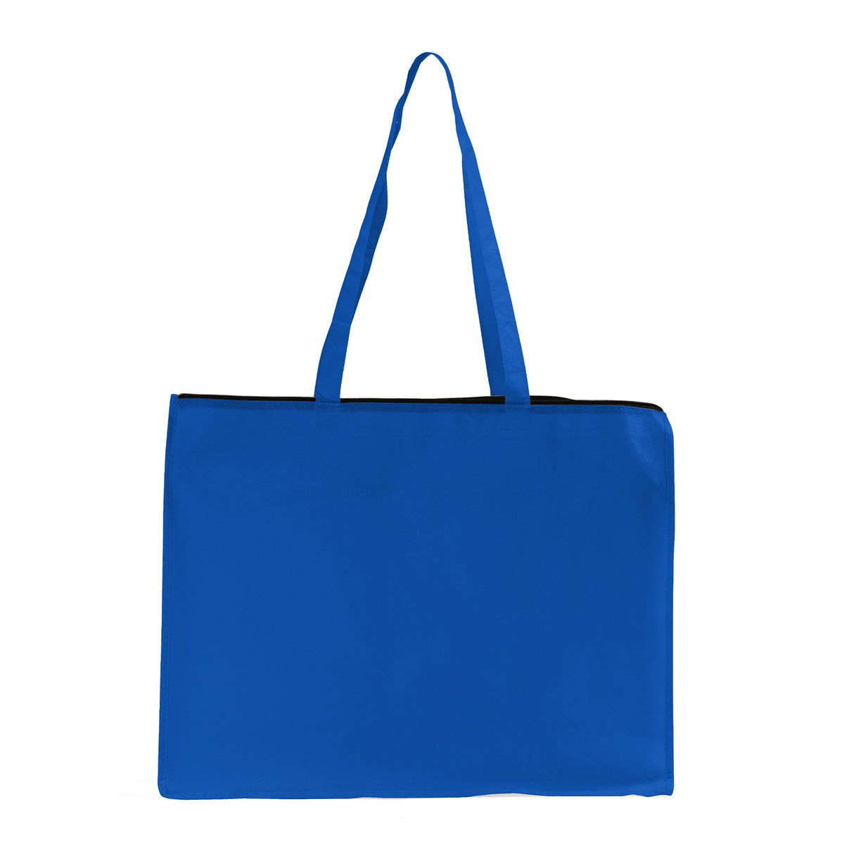 Zippered Royal Non Woven Tote