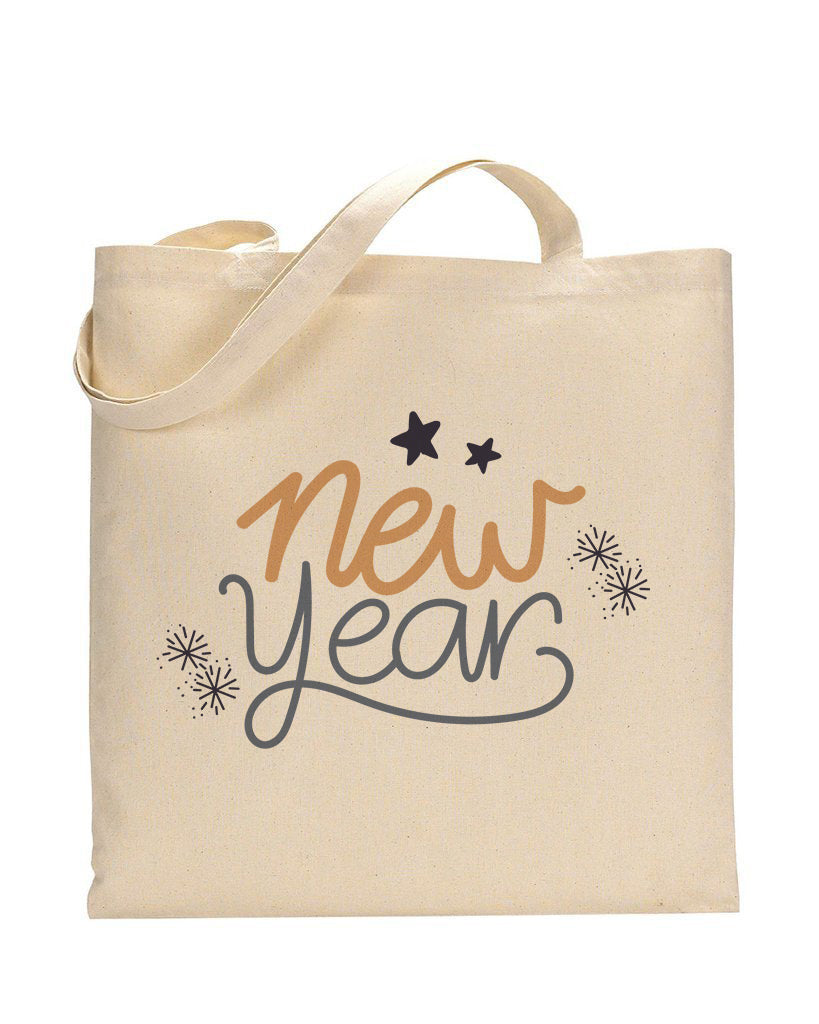 New Year Stars Tote Bag - New Year's Tote Bags