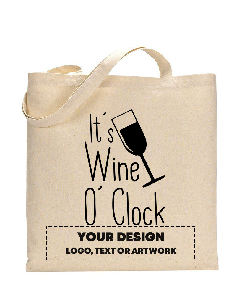 It's Wine O'Clock Design - Winery Tote Bags
