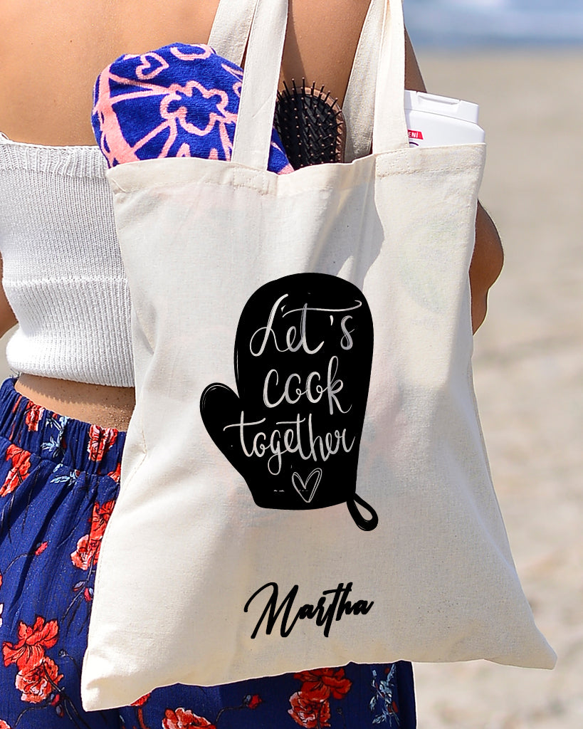 Let's Cook Together Design - Bakery Tote Bags