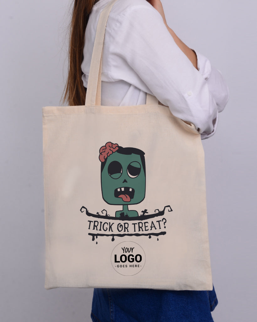 Zombie Trick or Treat? - Halloween Tote Bags