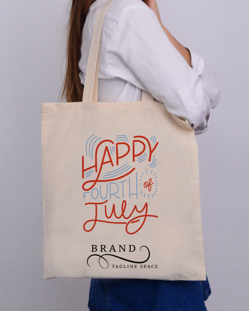 Happy Fourth July Tote Bag - 4th Of July Tote Bags