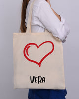 Minimal Love Bag - Valentine's Tote Bag
