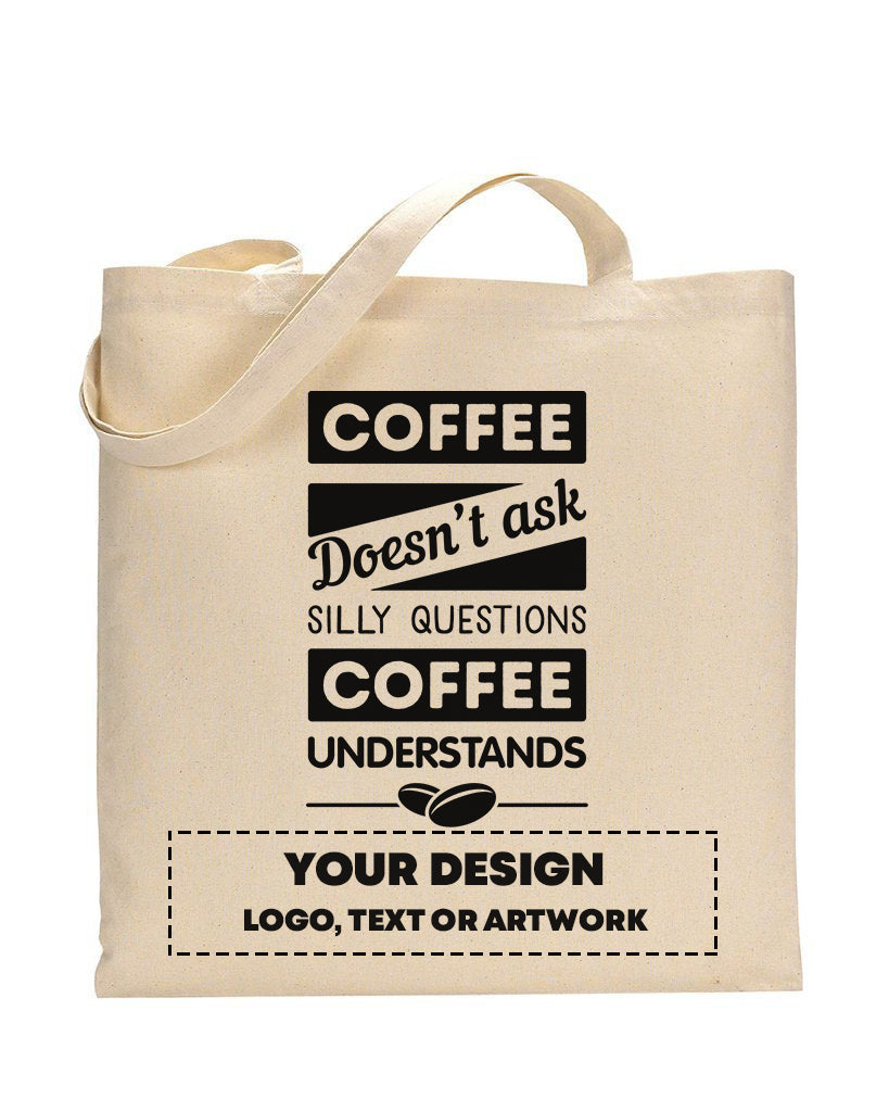 Silly Questions Design - Coffee Shop Tote Bags