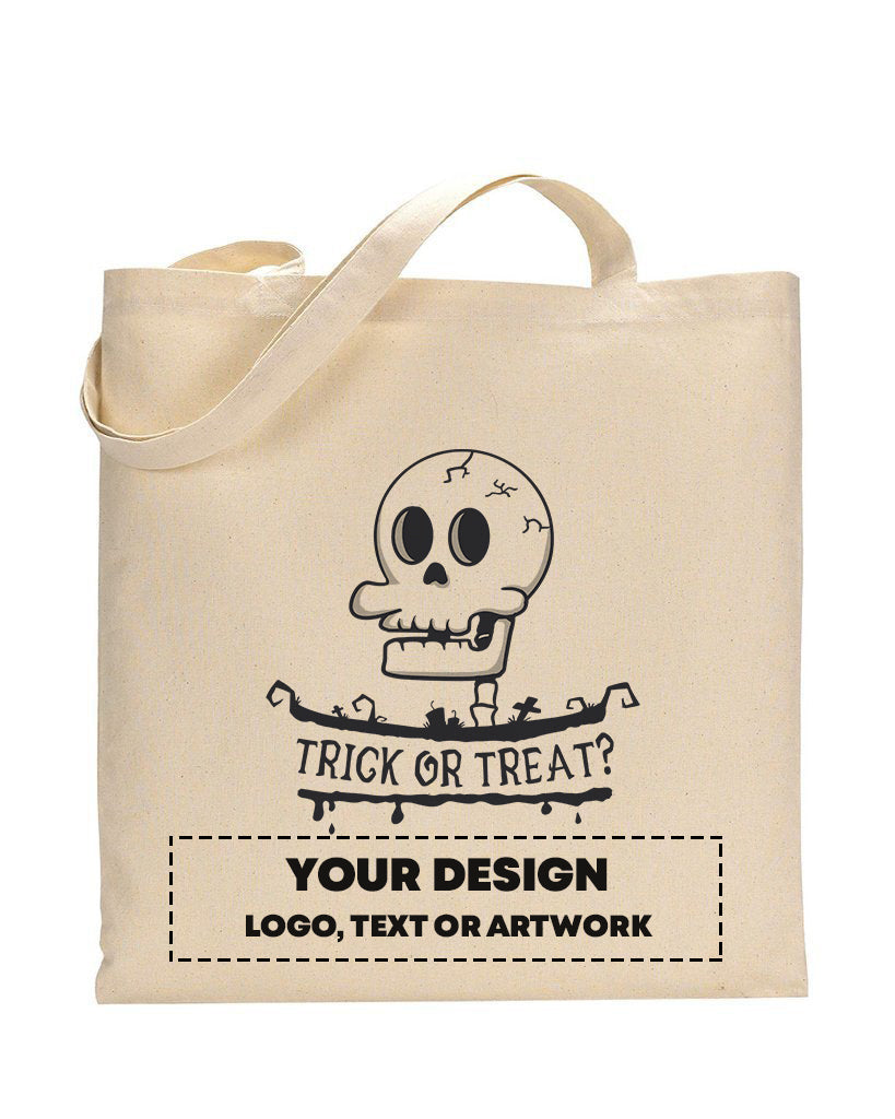 Skull Trick or Treat? - Halloween Tote Bags
