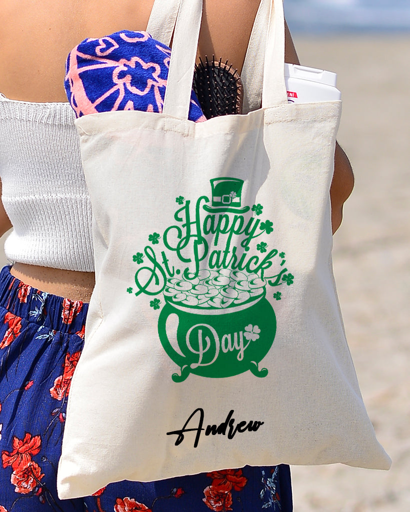 Hat and Boiler Happy St Patrick's Day - St Patrick's Tote Bag