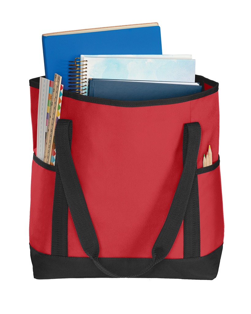 Deluxe Polyester Canvas Body On-The-Go Tote