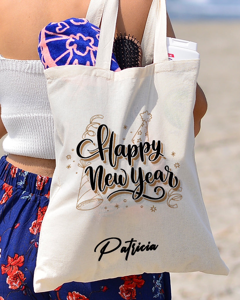 Happy New Year Tote Bag - New Year's Tote Bags