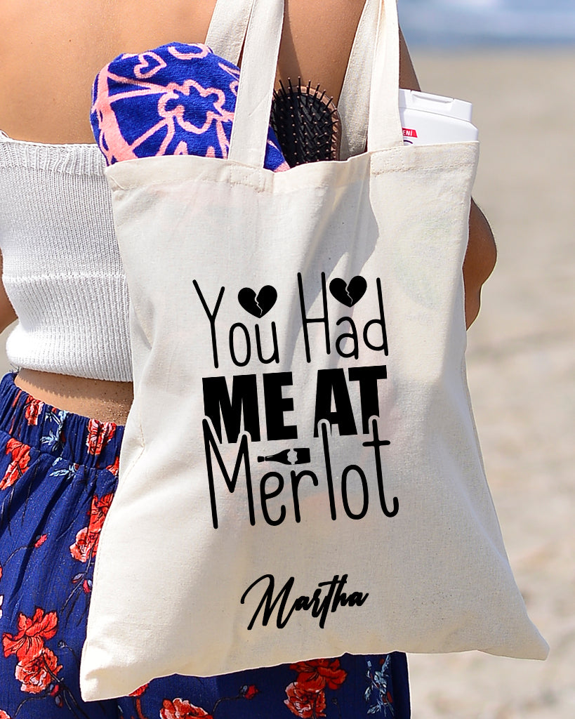 You Had Me At Merlot Design - Winery Tote Bags