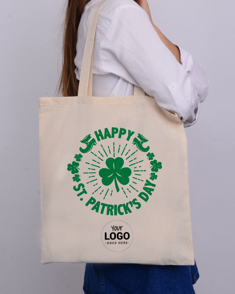 Big Leaf Happy St Patrick's Day - St Patrick's Tote Bag