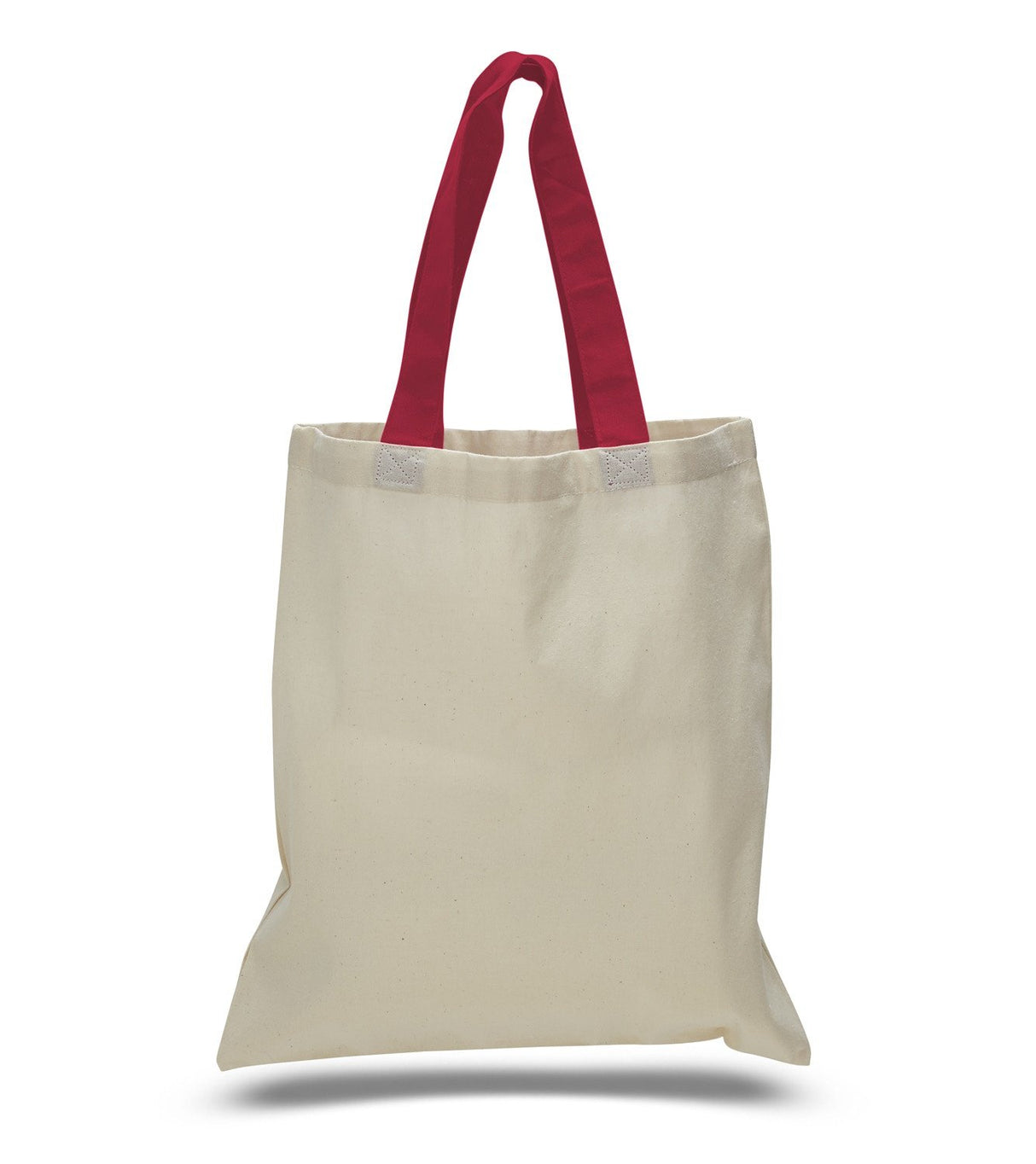 Economical Tote Bag With Red Handles
