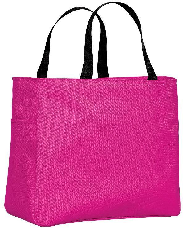Polyester Tropical Pink Tote Bags Cute
