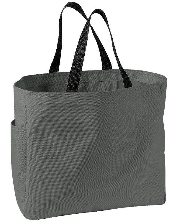 Polyester Tote Bags Promotional Charcoal
