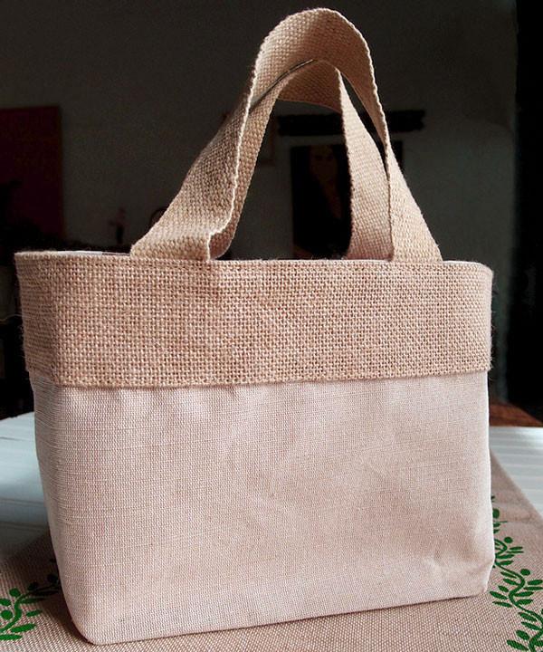 cute fancy burlap juco jute tote bags