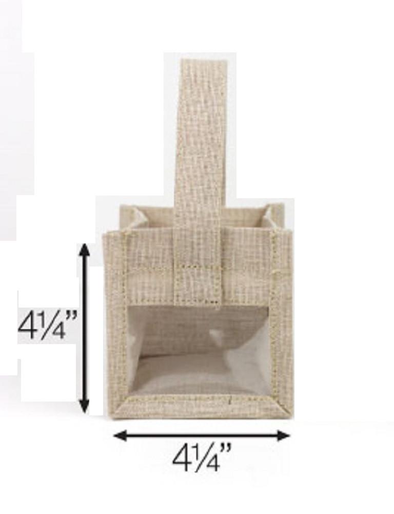 Burlap tote bag for Rustic chic reception bridesmaid gifts