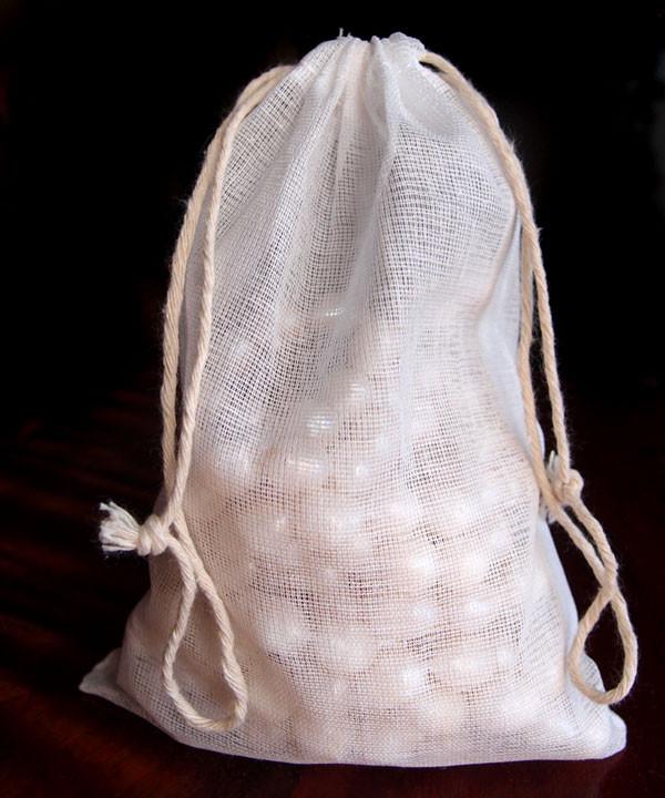 Jewelry Storage Muslin Bag Drawstring Pouch