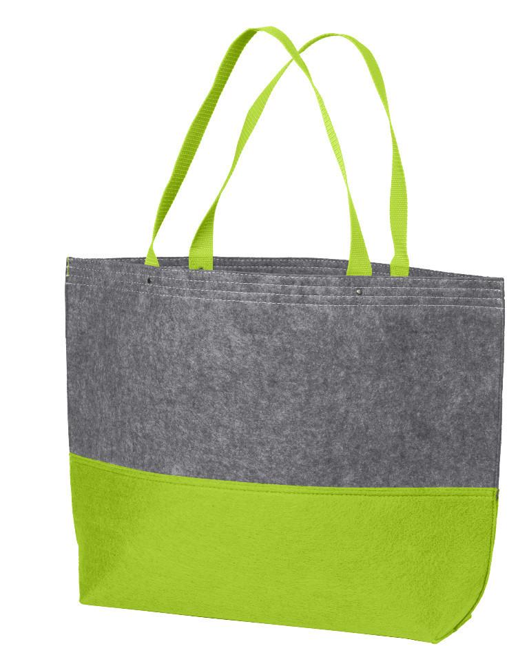 Easy-to-Decorate Felt Cheap Tote Bags Green