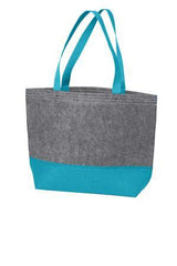 Easy-to-Decorate Felt Tote Bags Medium Turquoise