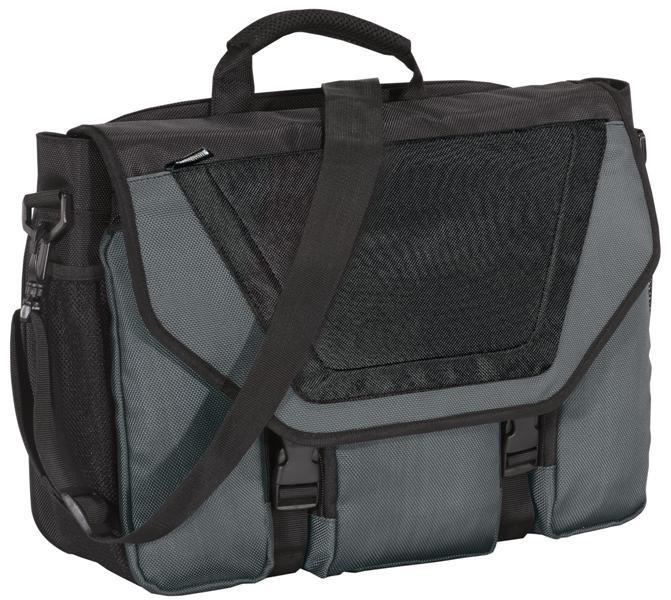 Messenger Bag Briefcase with 17 in Laptop Sleeve