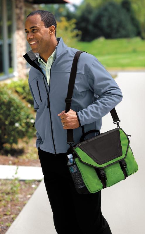 Messenger Bag Briefcase with 17 in Laptop Sleeve