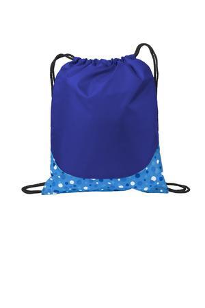 Drawstring Backpack Cheap Bubbles Blue