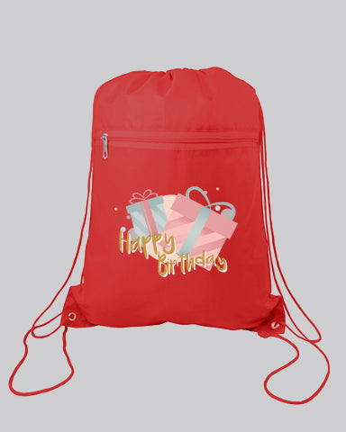 Polyester Value Drawstring Bags Customized Logo Tote Bags - Promotional Tote Bags - POL11