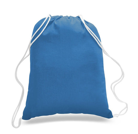 Cheap Sapphire Drawstring Bags