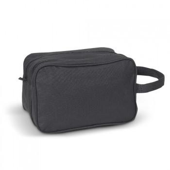 Wholesale Black Dual Compartment Toiletry Bag Back Cheap
