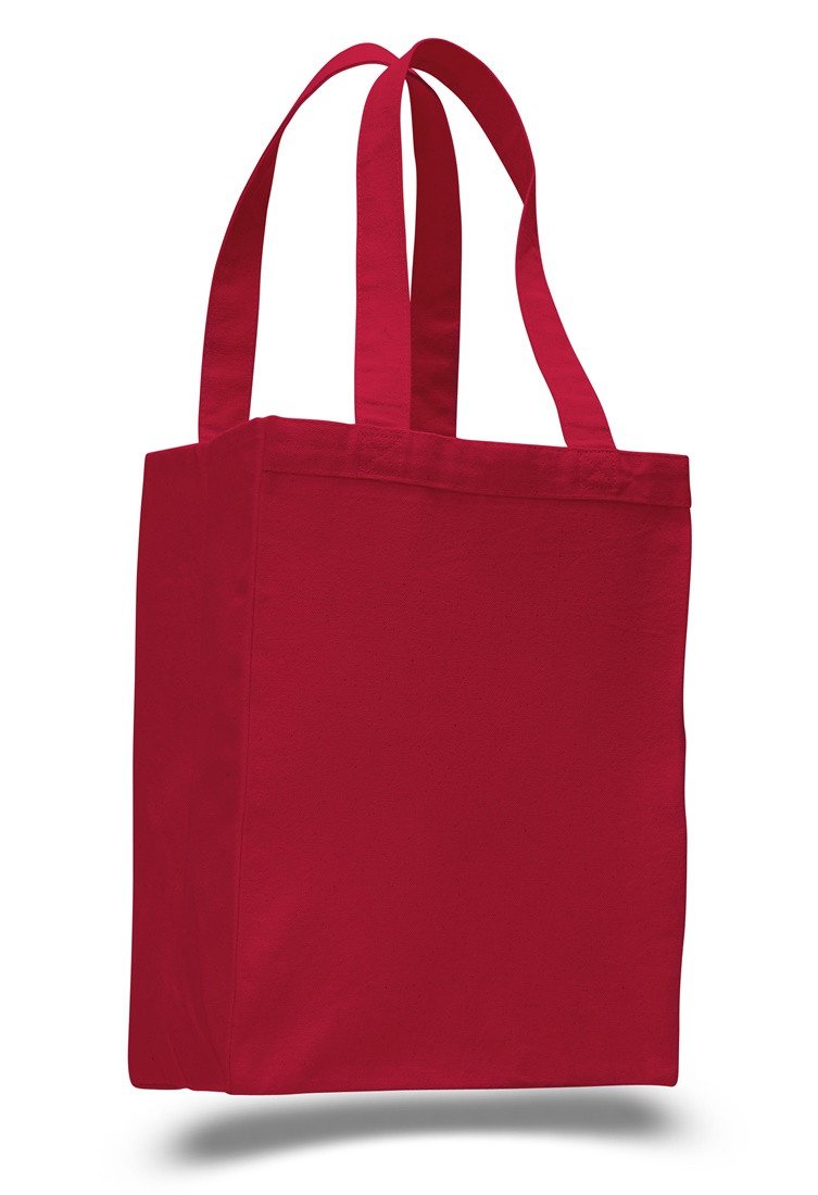Cotton Wholesale Shopping Tote Bags Red