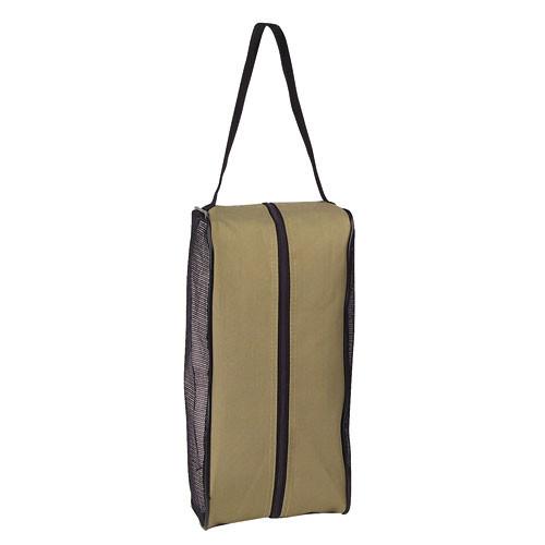 Shoe Bag W/ Zippered Main Mesh Compartment
