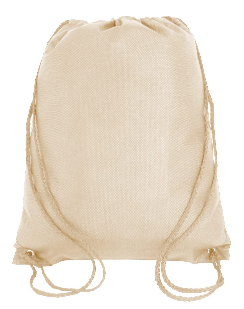 KHAKI Budget-Drawstring Bag-Large-Wholesale-Backpacks