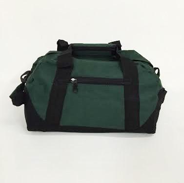 14 in Small Size Two-Tone Duffle Bag with Hook and Loop Handle