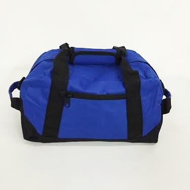 14 in Small Size Two-Tone Duffle Bag with Hook and Loop Handle