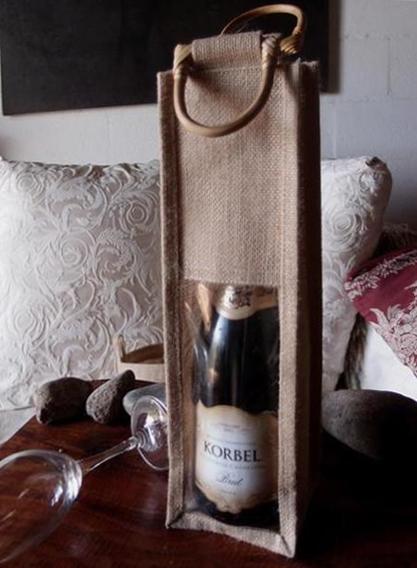 fancy jute wine bags