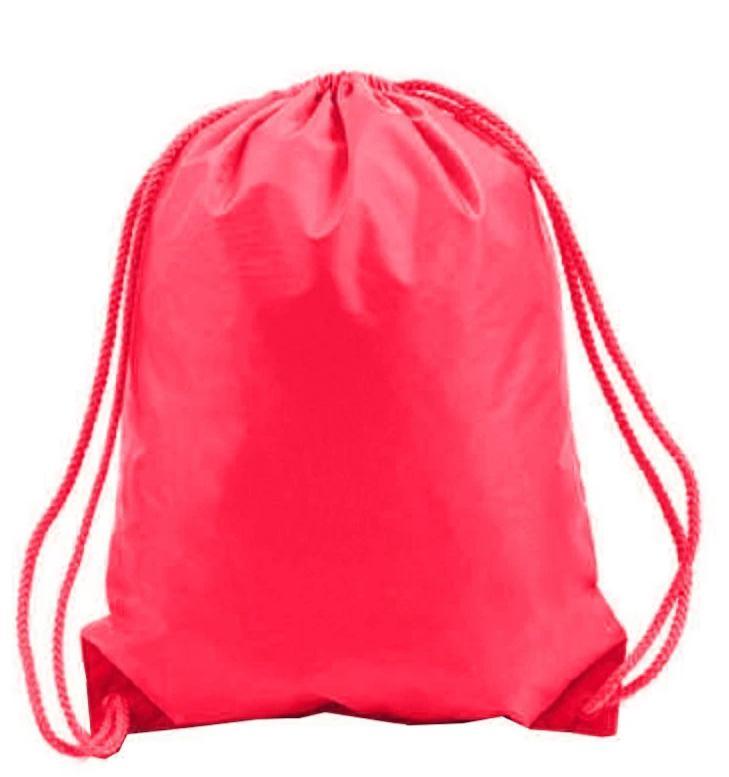 96 ct Drawstring Backpacks Sport Cinch Bags - ASSORTED COLOR PACK (CLOSEOUT)