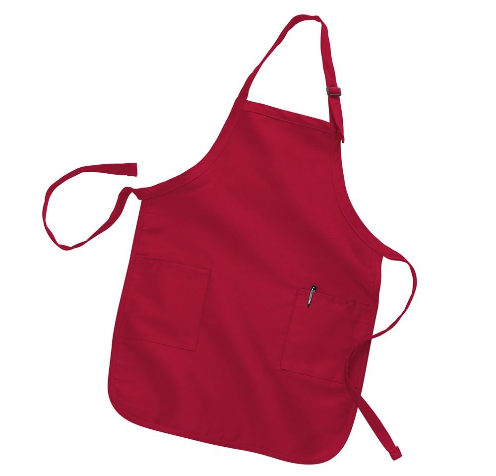 Red Durable full length apron