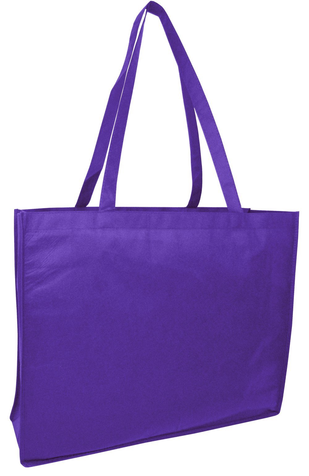 Large Promotional shopping Tote Bags purple
