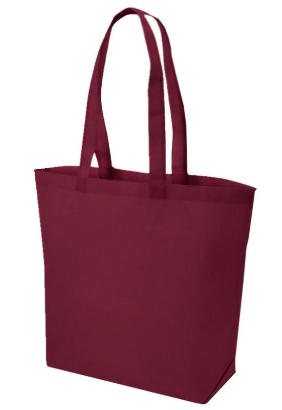 Wholesale Maroon Polypropylene Grocery Bags