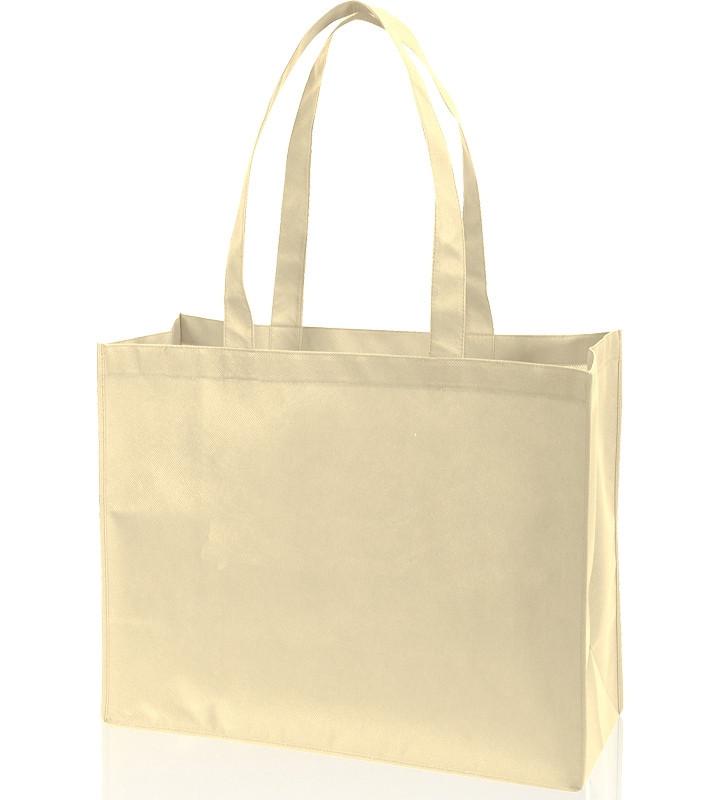Natural Promotional Large Non-Woven Polypropylene Shopping Totes