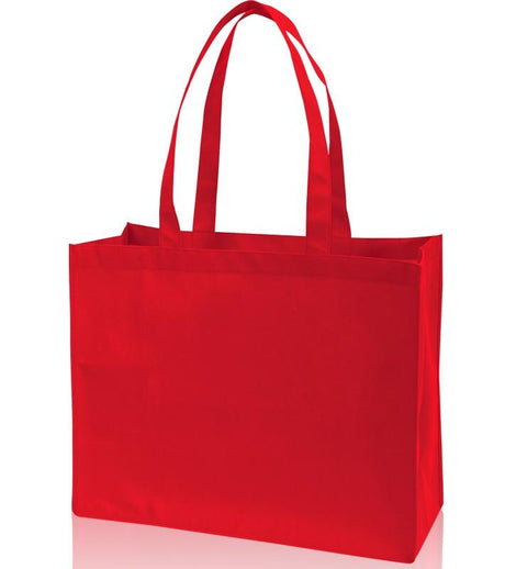 Red Large Non-Woven Polypropylene Shopping Tote Bags