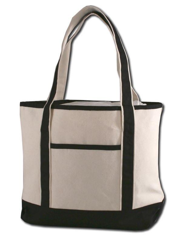Black Wholesale Heavy Canvas Deluxe Tote Bag