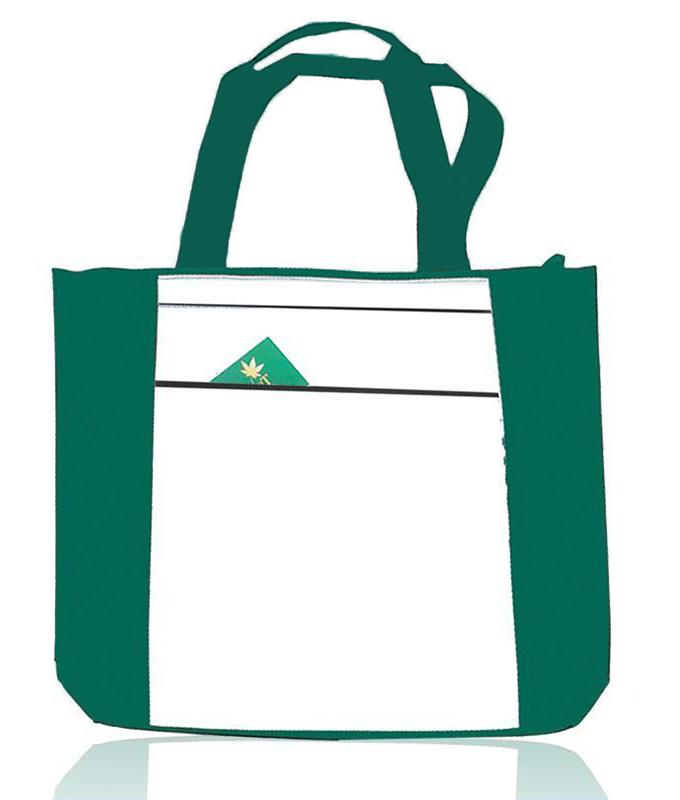 48 ct Value Zippered Polyester Tote Bags - By Case