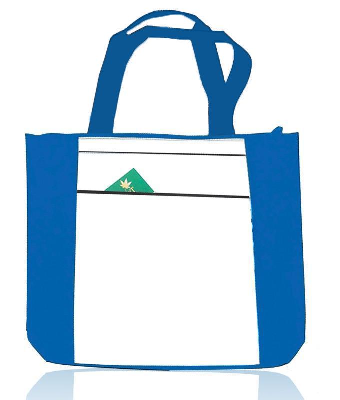 Value Zippered Polyester Tote Bags