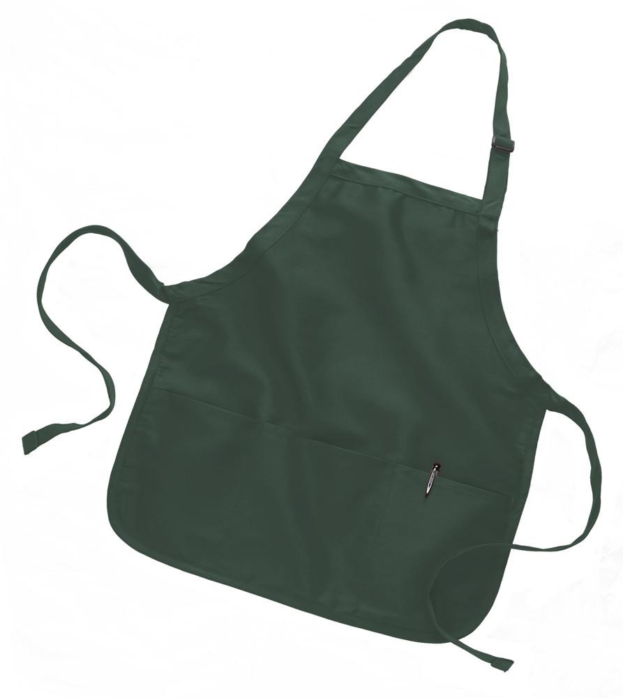 Durable medium apron forest green
