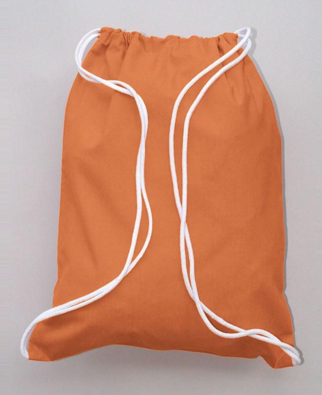 Texas Orange Wholesale Drawstring Bags