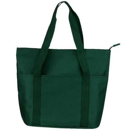Economical Zippered Shopping Bag Kelly