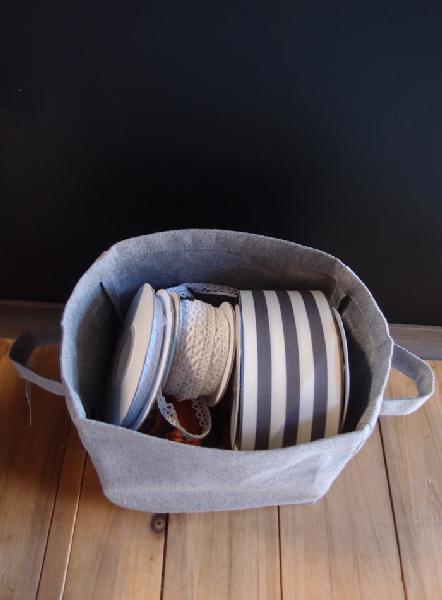 48 ct Recycled Canvas Storage Basket - RC779 - By Case